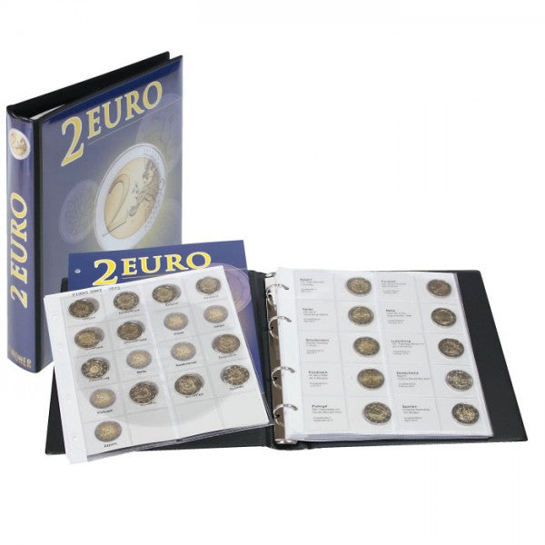 PRE-PRINT ALBUM 2 EURO COMMEMORATIVE COINS VOLUME 5: ALL EURO COUNTRIES (CHRONOLOGICALLY FROM SLOVAKIA 2023 - ITALY 2023)