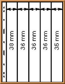 UNIPLATE sheets, black, 5 pieces (5 vertical) 