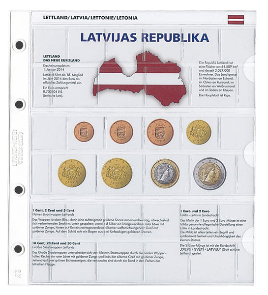 Euro-Vordruckblatt "Lettland" für karat-System