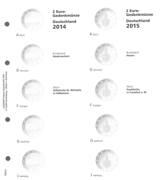 Vordruckblatt  „DEUTSCHE BUNDESLÄNDER“: 2014/2015