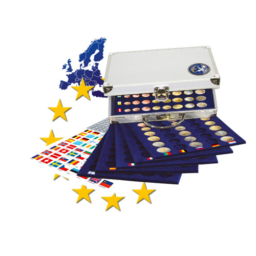 Alu-Münzen-Koffer "Europa" Dosen