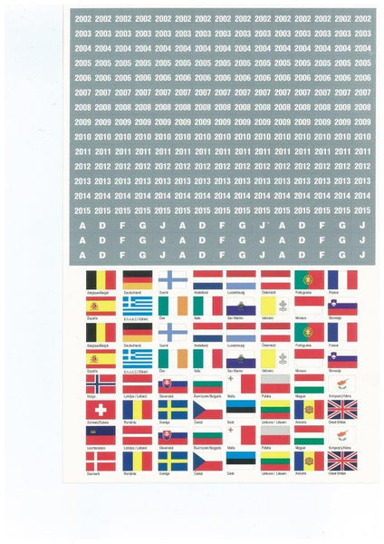 Kennzeichnungs-Flaggen "Europa"