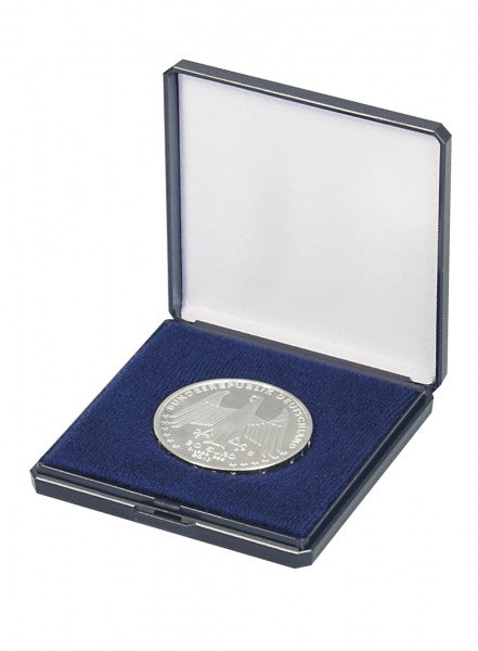 Coin case with patent insert to press in