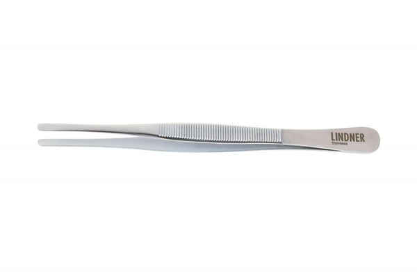 Stainless steel tweezers, 115 mm, with straight tips