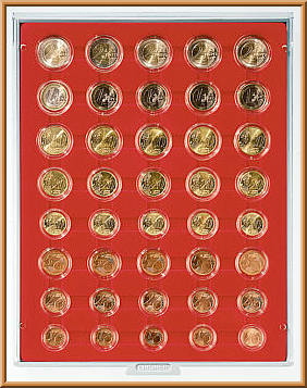 Coin box for 5 encapsulated coin sets