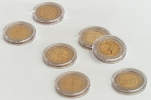 Coin capsules for 2 euro coins (pack of 100)