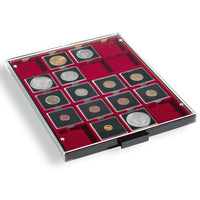 Coin box 20 square compartments, 50 x 50 mm