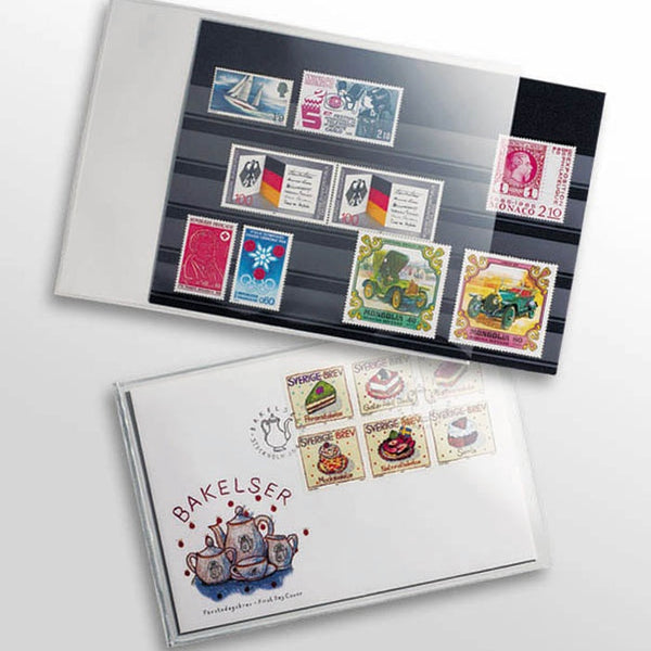50 Schutzhüllen für neu Postkarten bis 150x107 mm