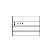 100 stock cards 158x113 mm, 3 clear strips with cover sheet