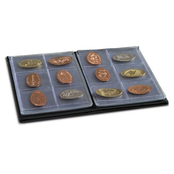 Album for pressed pennies with 8 sleeves for 6 coins each