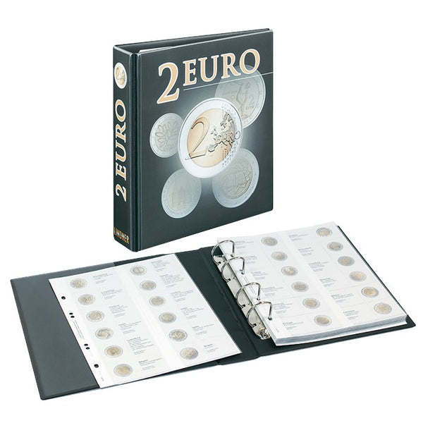 2 Euro-Vordruckalbum Pubika M, Bd. 2 inkl. Schutzkassette