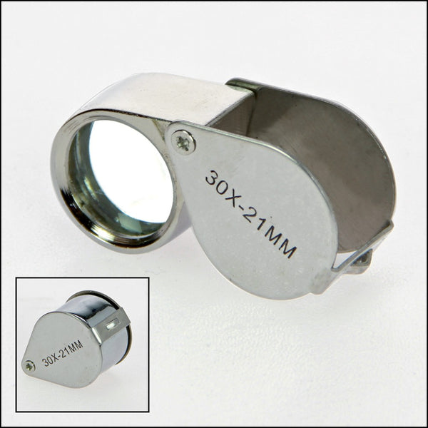 Metal precision magnifying glass 30x