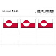 Flag sticker - Greenland