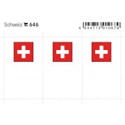 Flaggensticker - Schweiz