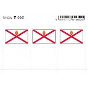Flag sticker - Jersey