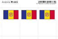 Flaggensticker - Andorra