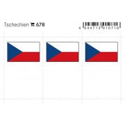 Flaggensticker - Tschechien