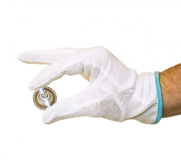 Cotton gloves with grip