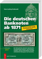 The German banknotes from 1871, in color