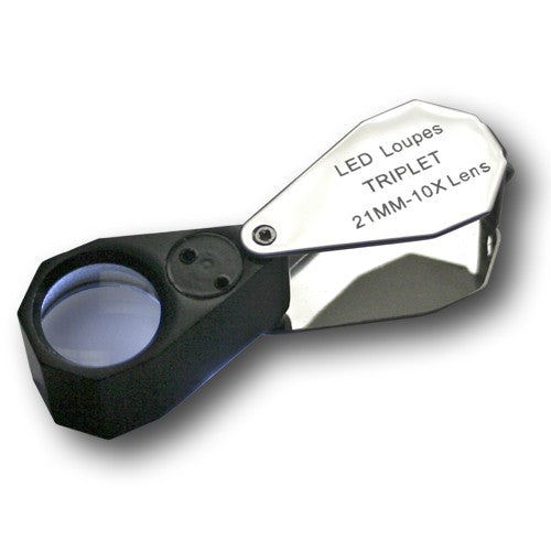 Metal precision magnifying glass LED 10x
