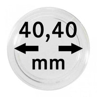 10 coin capsules, inner diameter 40.4 mm, inner height 6.6 mm