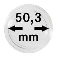 10 Münzkapseln Innen-Ø 50,3 mm, Innenhöhe 8,5 mm