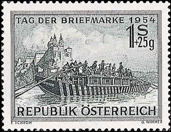 Tag der Briefmarke 1954 (Ulmer Ordinari)