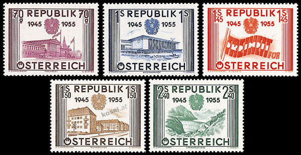 10 Jahre Unabhängigkeit der Republik Österreich - Satz 5