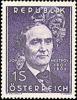100th anniversary of the death of Johann Nepomuk Nestroy