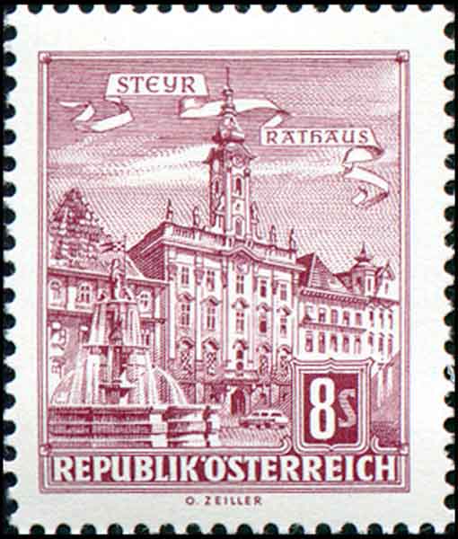 Österreichische Baudenkmäler - "Rathaus in Steyr"