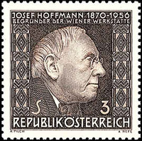 10. Todestag von Architekt Josef Hoffmann