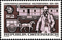 100 Jahre Weltpostverein (UPU) - Briefträger 1874