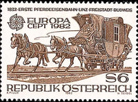 Europa-CEPT 1982 - Pferdeeisenbahn