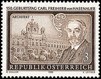 150. Geburtstag von Carl Freiherr v. Hasenauer