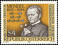 100. Todestag von Johann Gregor Mendel