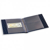 NUMIS banknote album with protective cassette, including 20 sleeves