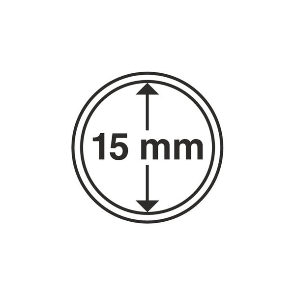 Münzkapseln Grips Innendurchmesser 15 mm