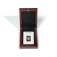 CASE VOLTERRA FOR 1X GOLD BAR IN BLISTER PACKAGING, MAHOGANY