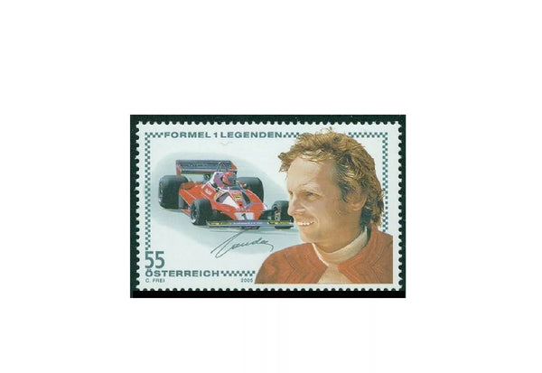 Briefmarke Österreich Niki Lauda 2005 -  Mit Attest!
