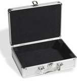 Aluminum coin case for 112 coins, including 6 coin trays in S format