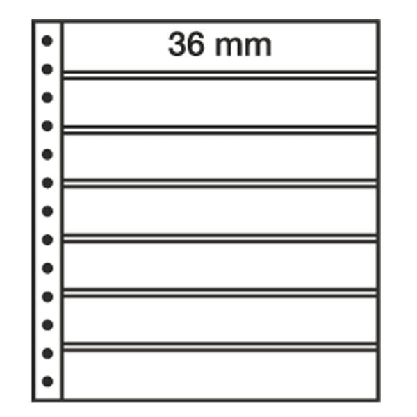 5 LEUCHTTURM R-Tafeln, 7er Einteilung, schwarz