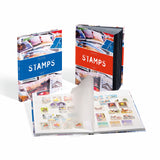 Stockbook STAMPS A4, 16 black pages, unpadded